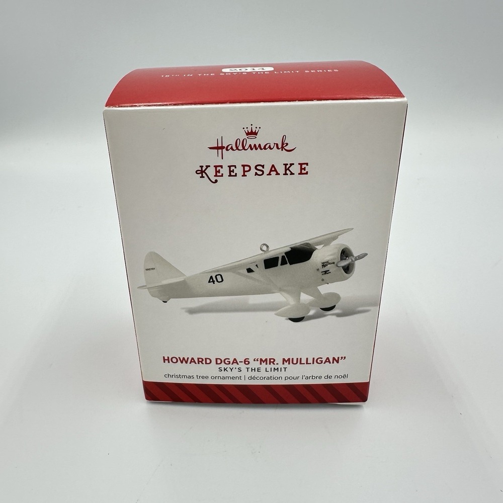 Lot 3 Hallmark Keepsake Sky's The Limit Airplane Ornaments 2014, 2016, 2017 - Picture 9 of 11